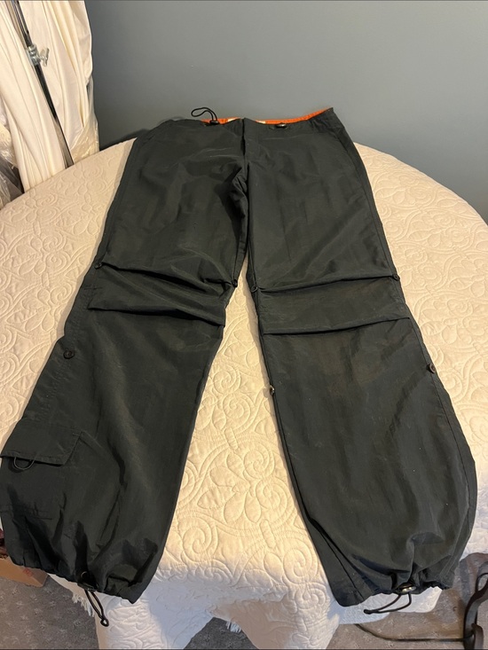 Chazzz Pants - Convertible Black Track Joggers with Cargo Pockets